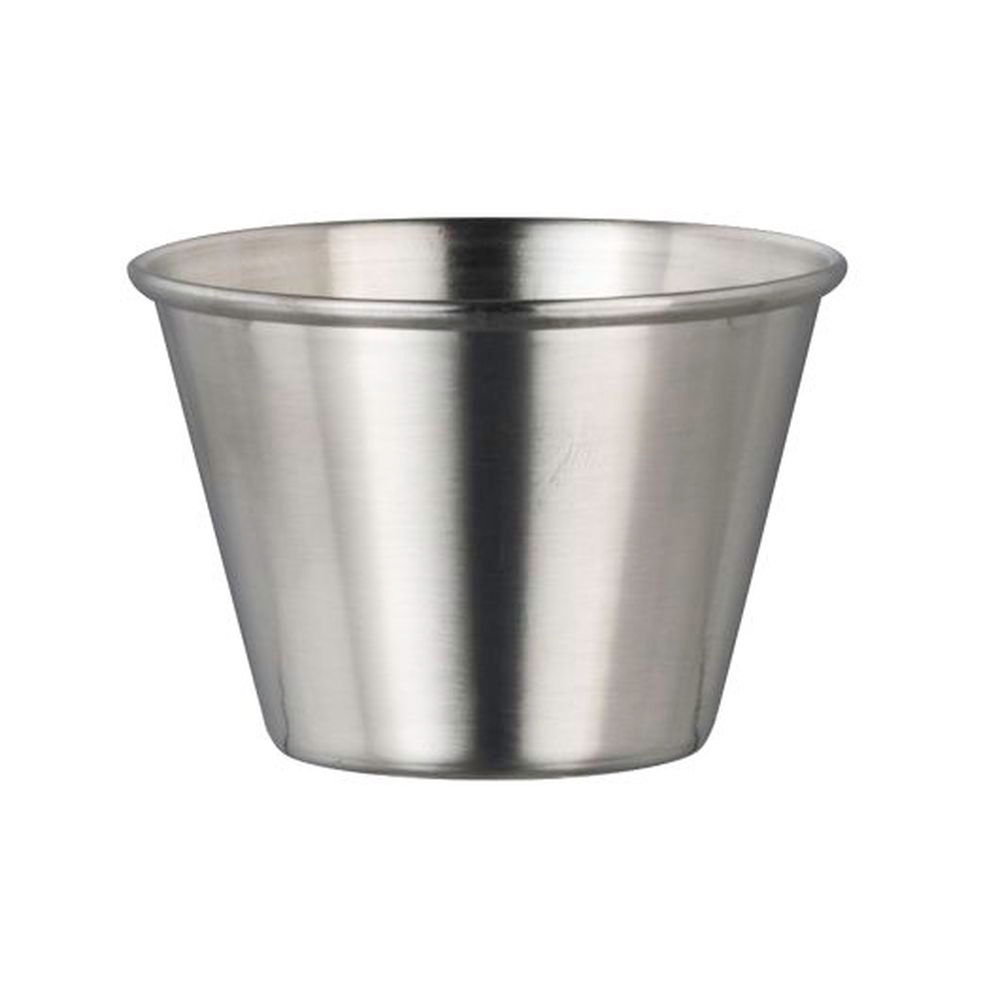 Creations Stainless Steel 2.5 Ounce Satin Large Ramekin, 48 Count