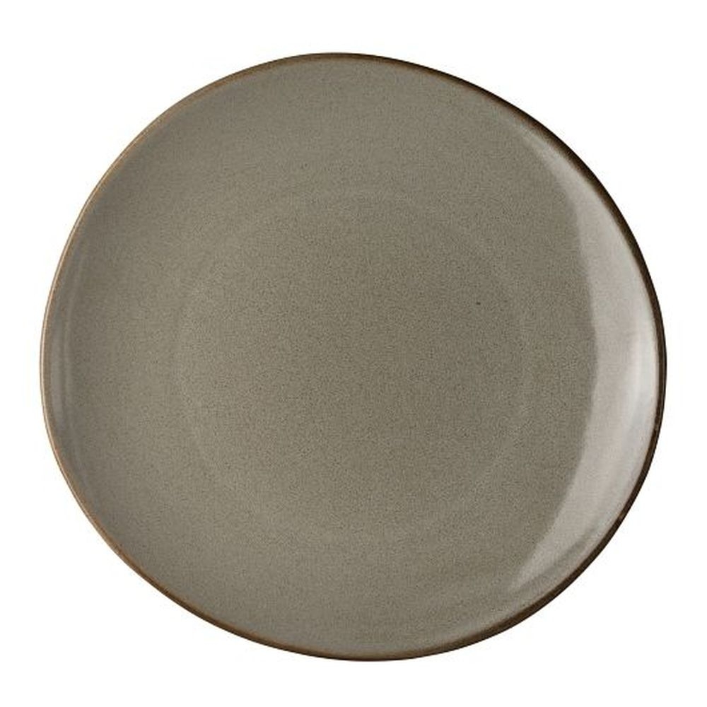 Potter's Collection 9.25 inch Pier Porcelain Organic Coupe Plate, 24 count