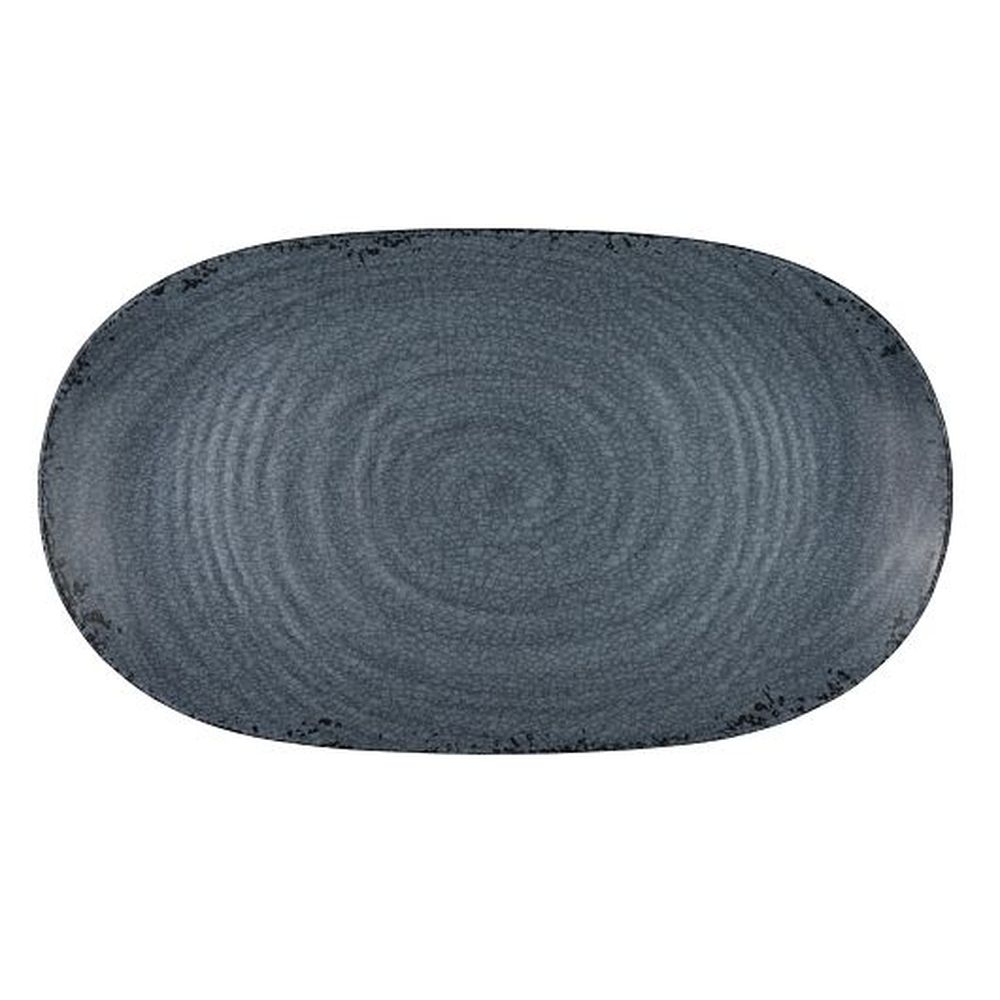 Pompeii Slate 14 x 8 inch Melamine Platter, 12 count