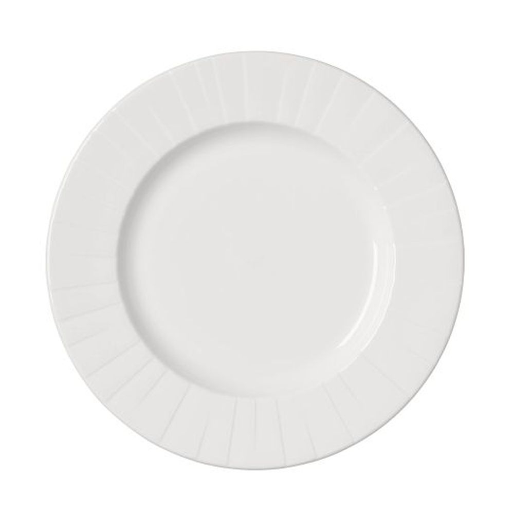 Alina Alumina Vitrified 10 inch Mid Rim Plate, 24 count