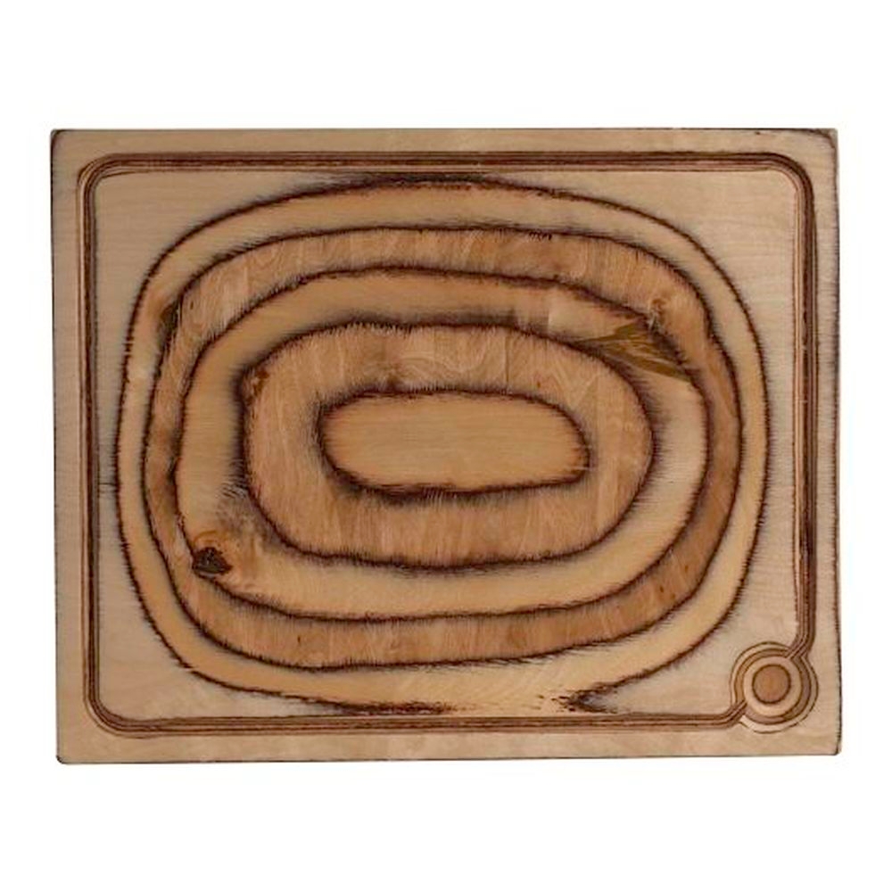 Maritime 14.125 x 11.75 inch Wood Serving Board, 6 count