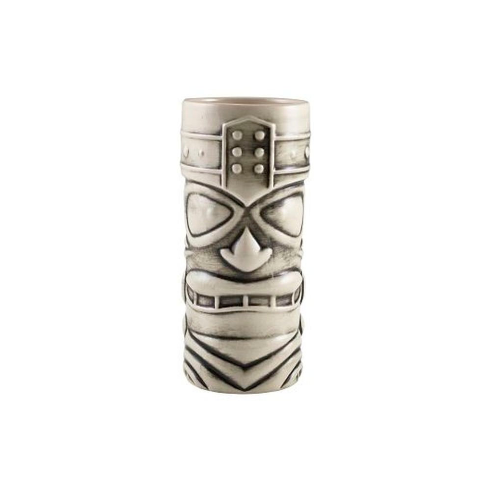 Stoneware 14 Ounce Tiki Mug, 4 count