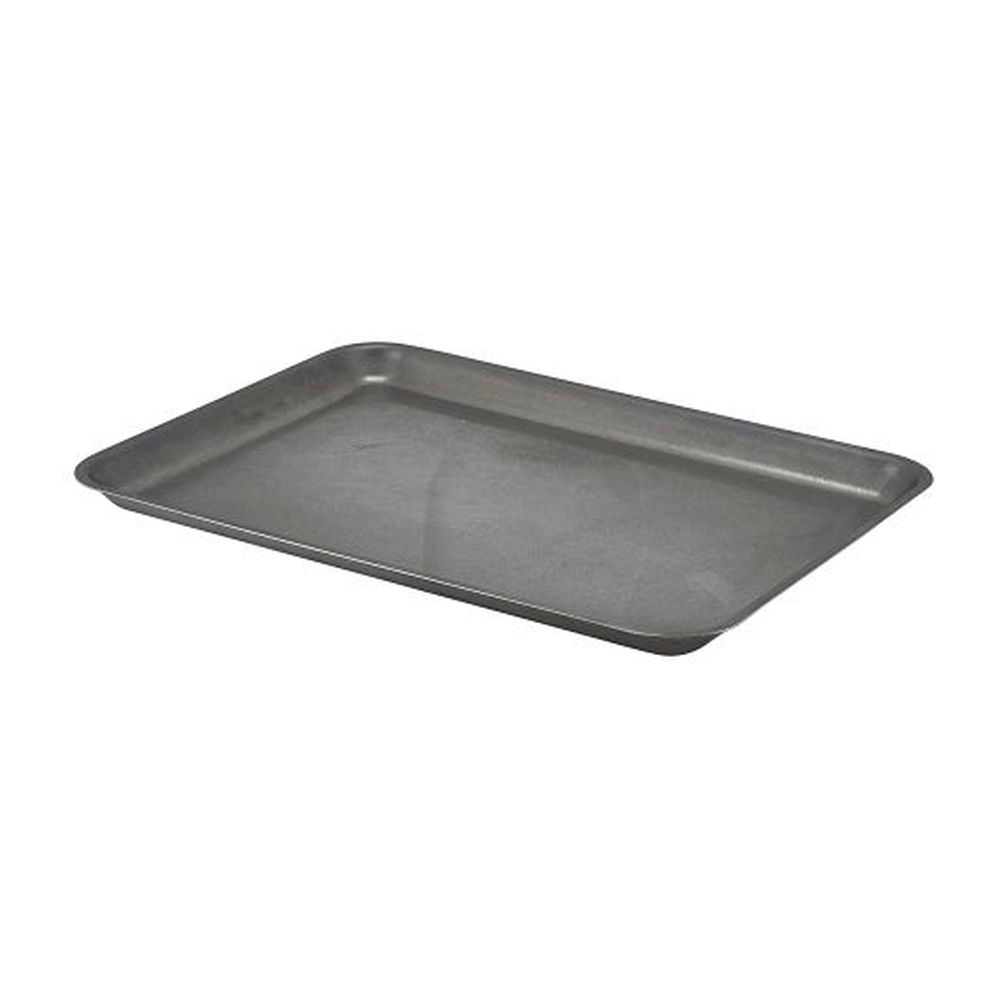Vintage 14.75 inch Stainless Steel Tray, 12 count