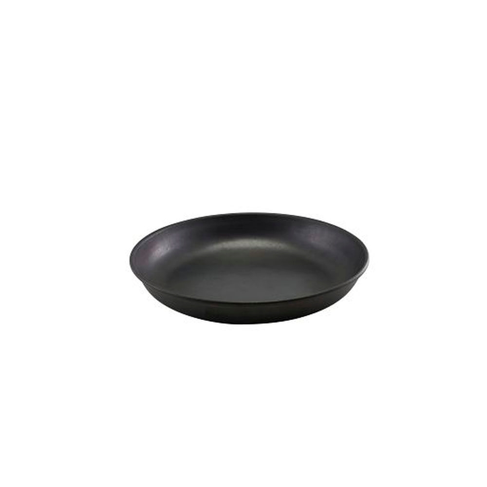 Vintage Black 18/0 Stainless Steel 9.75 inch Coupe Plate, 12 count