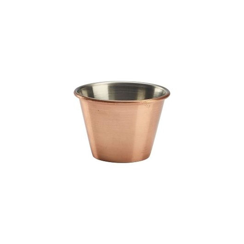 Genware Stainless Steel 2.5 Ounce Copper Ramekin, 24 Count