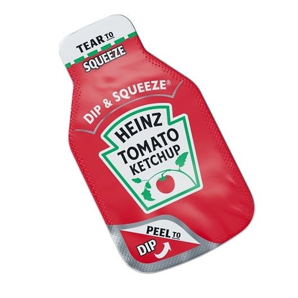 Heinz Dip And Squeeze Tomato Ketchup, 0.96 Ounce -- 500 Per Case