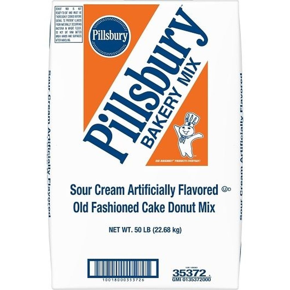 Pillsbury Sour Cream Artificial Flavor Old Fashioned Cake Donut Mix, 50 Pound