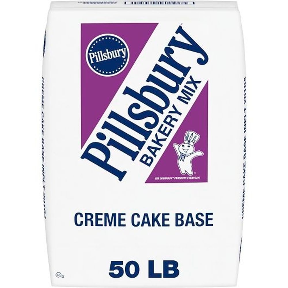 Pillsbury Bakery Mix Creme Base Cake Mix, 50 Pound