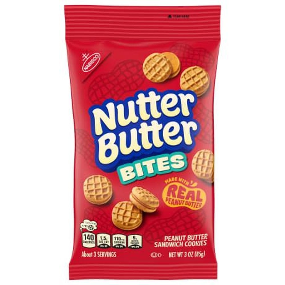 Nutter Butter Bites Sandwich Cookies, 3 Ounce -- 36 Per Case