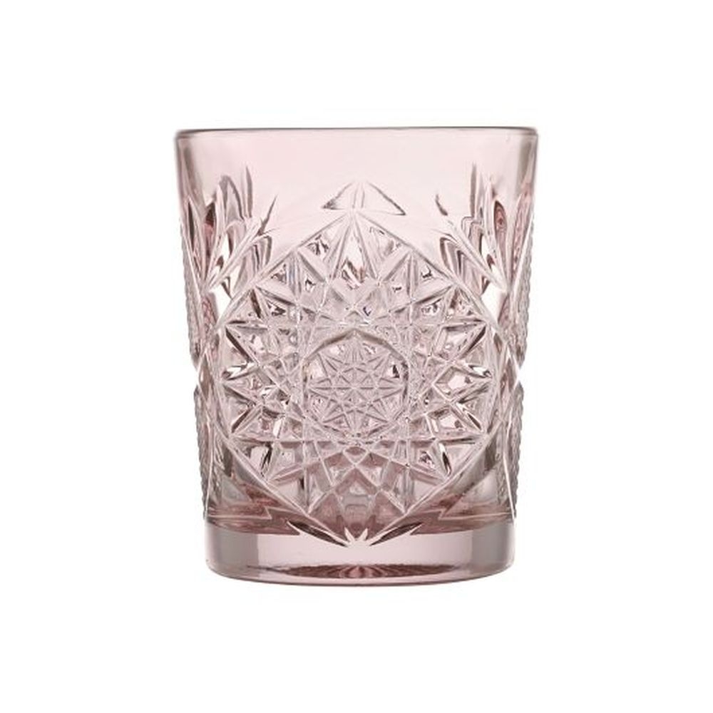 Storytellers Blush Hobstar Double Old Fashioned Glass Tumbler