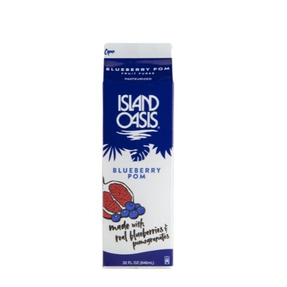 Island Oasis Blueberry Pomegranate Beverage Mix, 32 Fluid Ounce -- 12 Per Case