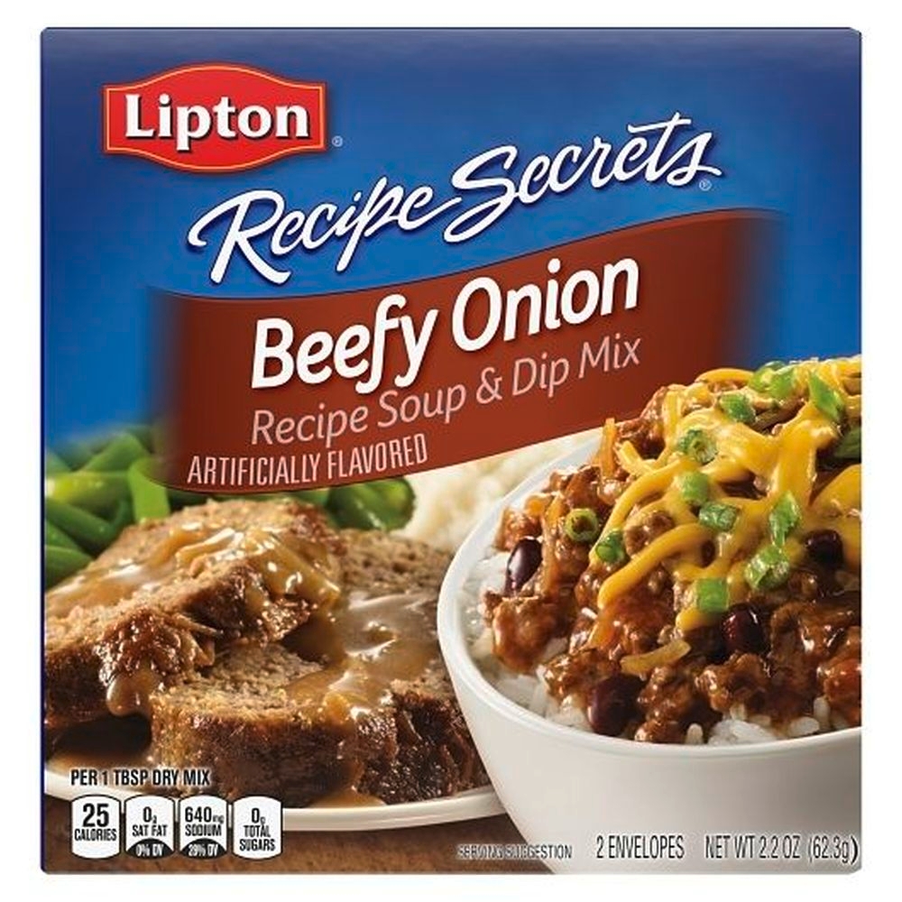 Lipton Savoury Recipe Secrets Beef Onion Recipe, Soup And Dip Mix, 2.2 Ounce -- 12 Per Case
