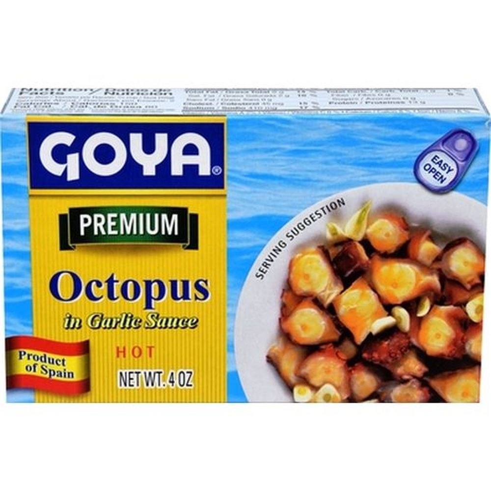 Goya Premium Hot Octopus In Garlic Sauce, 4 Ounce -- 25 Per Case