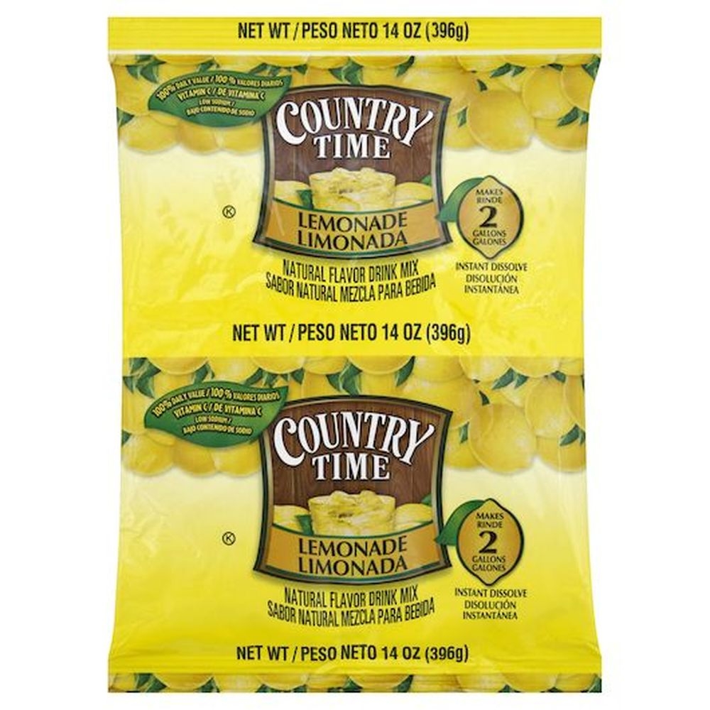 Country Time Lemonade Powdered Drink Mix Pouch, 14 Ounce -- 15 Per Case