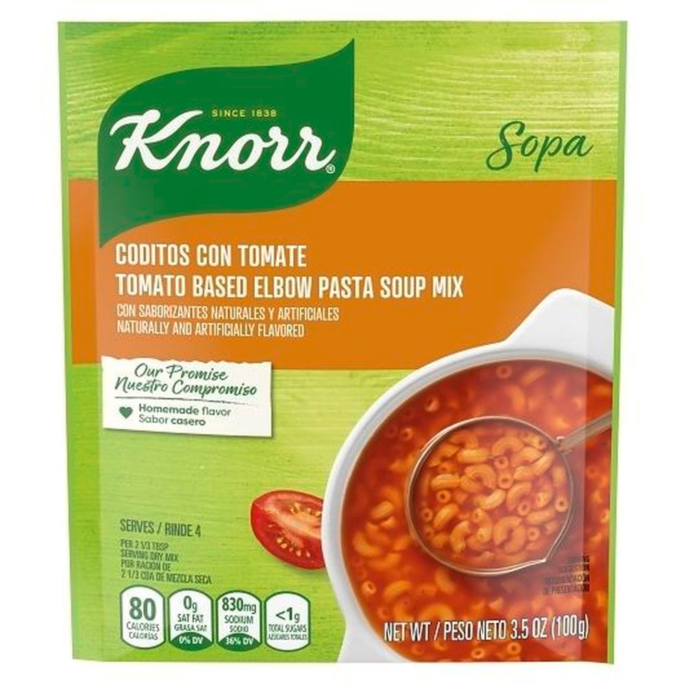 Knorr Tomato Based Elbow Pasta Soup, 3.5 Ounce -- 12 Per Case