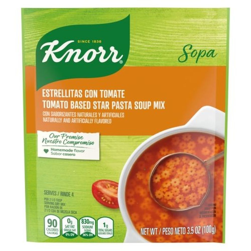 Knorr Pasta Stars Soup With Tomato Broth, 3.5 Ounce -- 12 Per Case