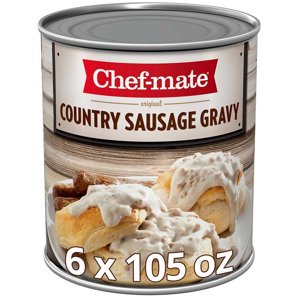 Chef Mate Country Sausage & Gravy Entree 6 Case 96 Ounce
