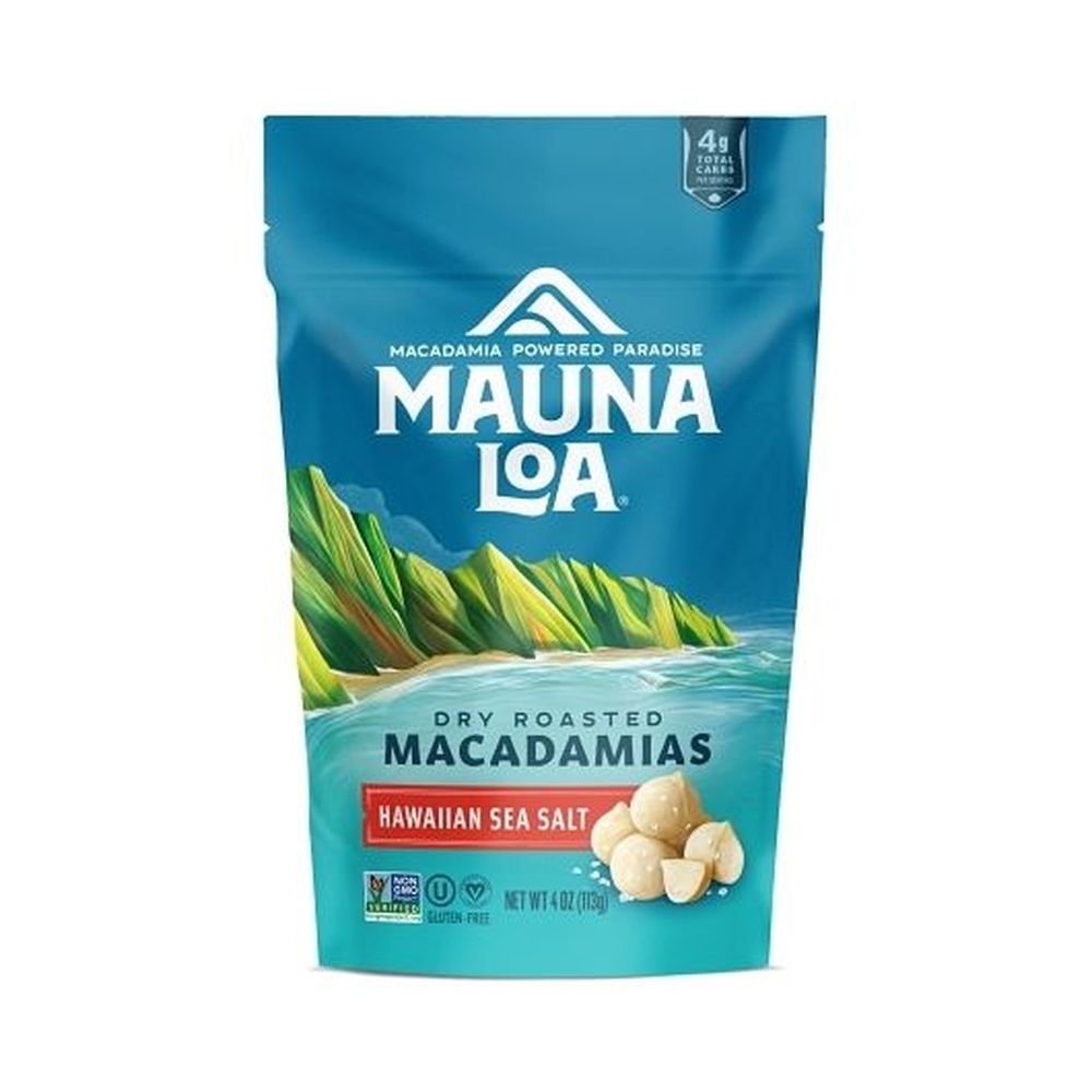 Dry Roasted Hawaiian Sea Salt Macadamias 4 Ounce