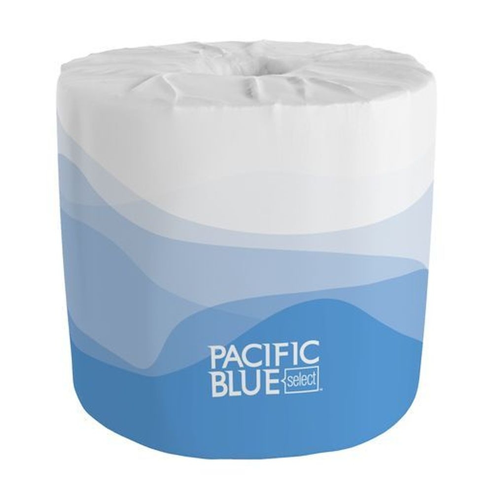 Basic White Embossed 2 Ply Toilet Paper