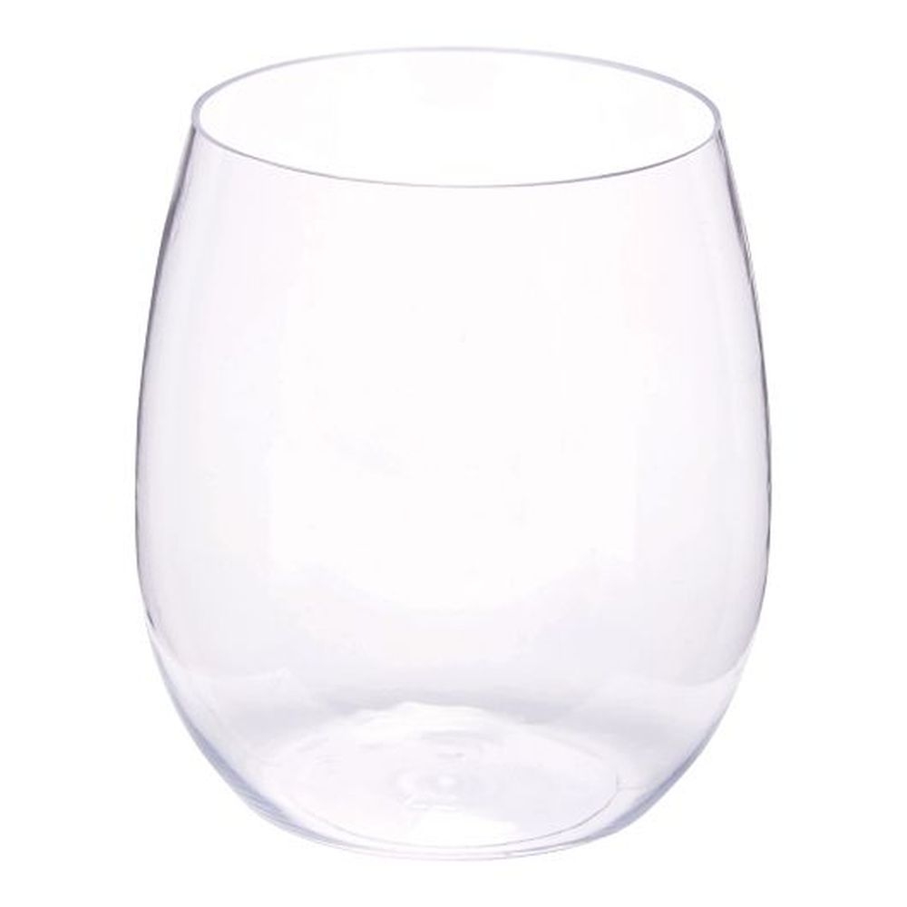 Clear Stemless Wine Glass