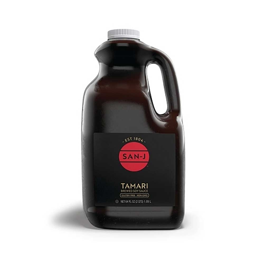 San J Gluten Free Tamari Soy Sauce, 64 Ounce -- 6 per case.