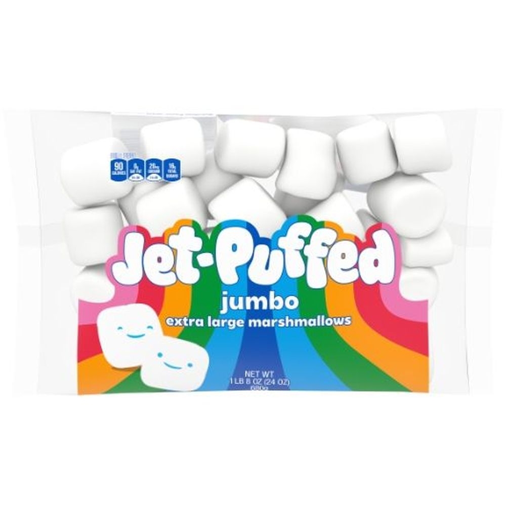 Jet-puffed Jumbo Marshmallow Snack, 24 Ounce -- 8 Per Case