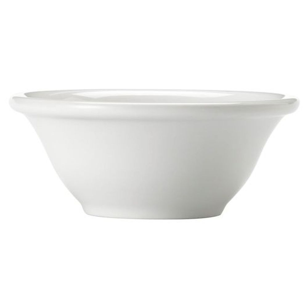 Porcelana White Rolled Edge Fruit Bowl