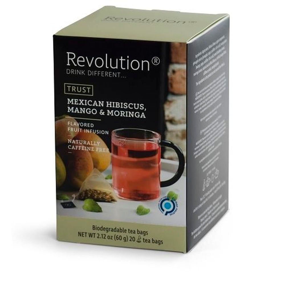 Mexican Hibiscus Mango and Moringa Flavored Fruit Infusion Tea