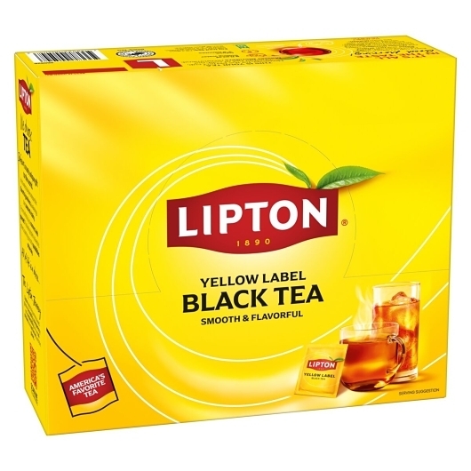 Lipton Unsweetened Black Tea Bags, 100 count -- 10 per case