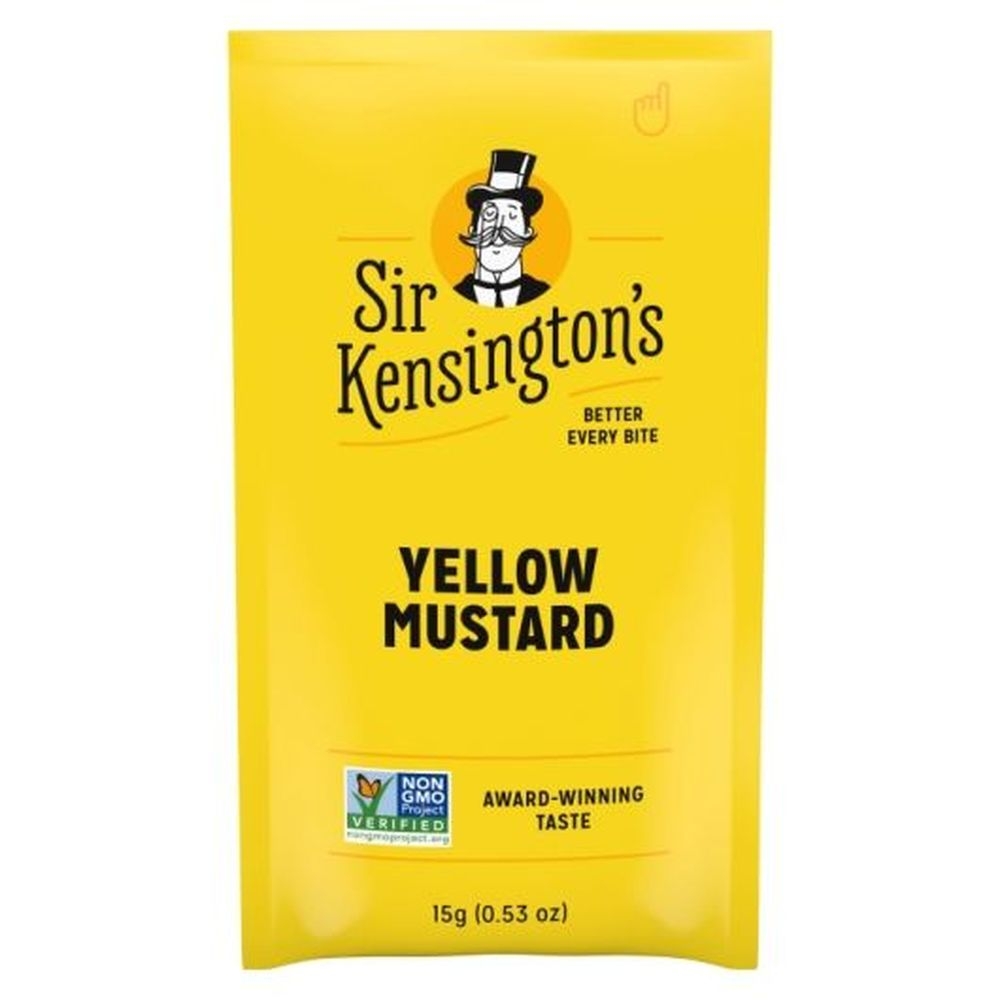 Sir Kensington's Yellow Mustard, 15 Gram Packet -- 600 Per Case