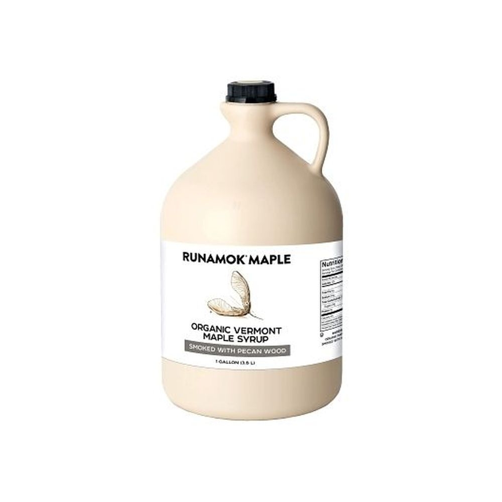 Organic Smoked With Pecan Wood Infused Maple Syrup 128 Fluid Ounce