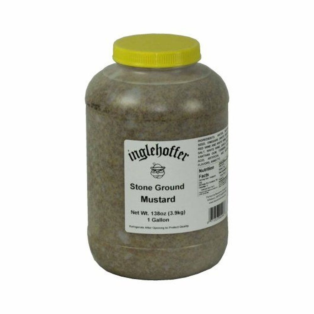 Inglehoffer Stone Ground Mustard, 144 Ounce -- 4 Per Case