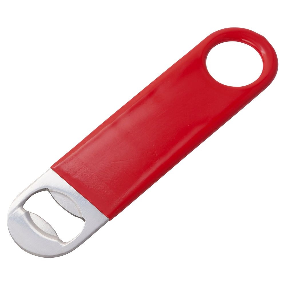 Winco Red Stainless Steel Pvc Coating Flat Bottle Opener -- 12 Per Case