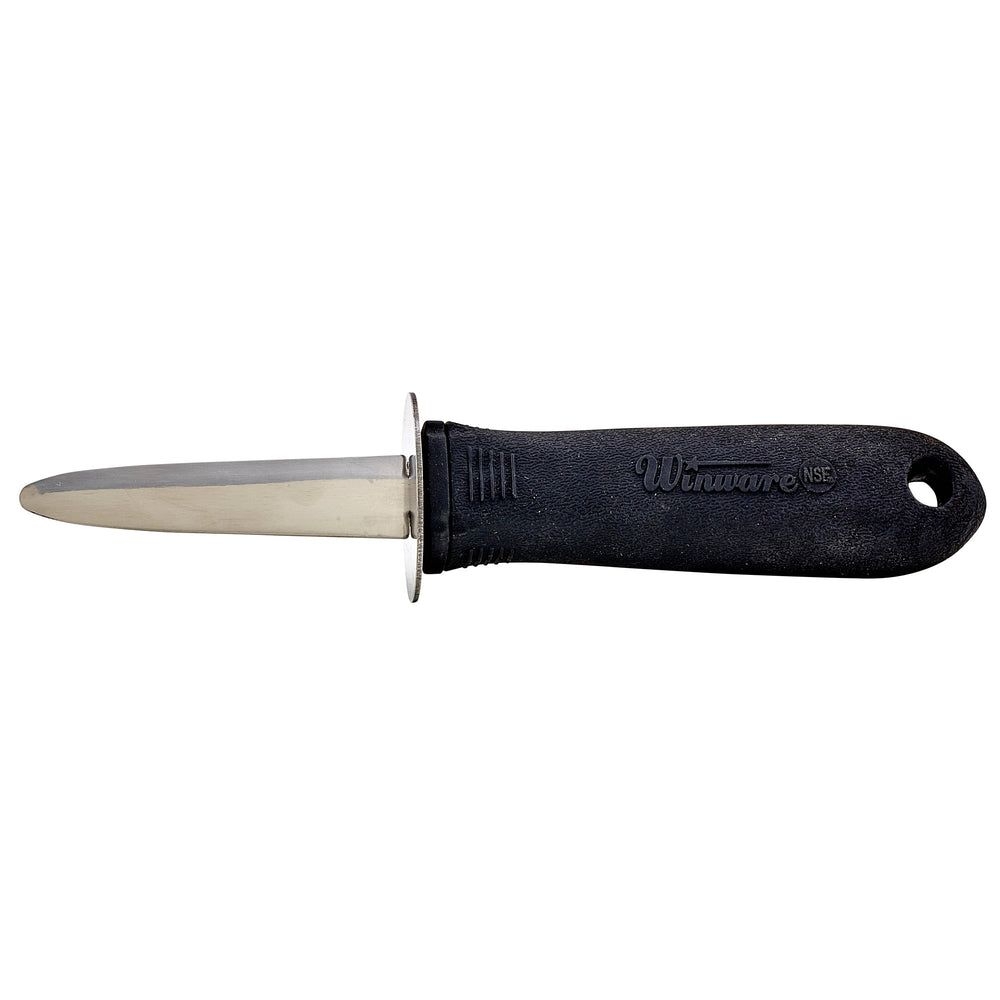 Winco 18/8 Stainless Steel Oyster/clam Knife With Soft Grip Handle, 2 7/8 Inch Blade -- 12 Per Case
