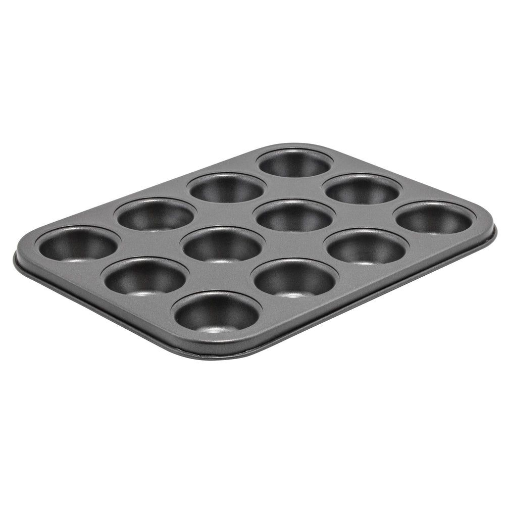 Winco Carbon Steel Non Stick 12 Cup Mini Muffin Pan, 10.13 X 7.75 X 0.75 Inch -- 6 Per Case