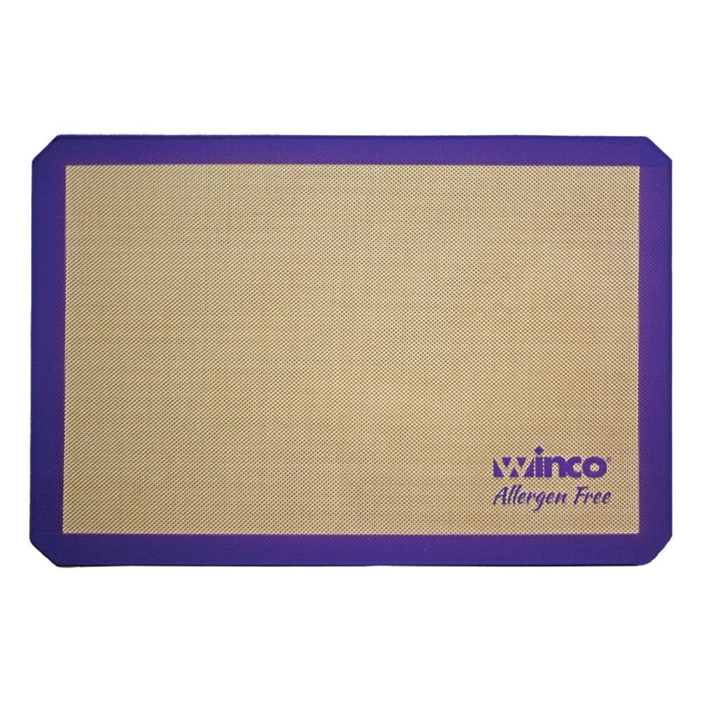 Winco Purple Silicone 1/2 Size Allergen Free Baking Mat, 11-5/8 X 16-1/2 Inch -- 10 Per Case