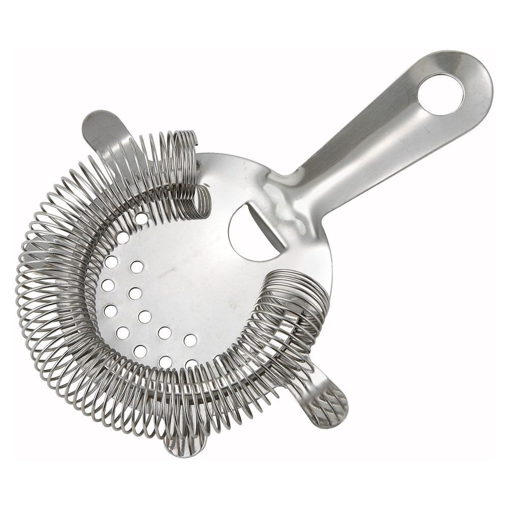 Winco Stainless Steel 4 Prongs Spring Strainer, 3.5 X 4.5 X 1 Inch
