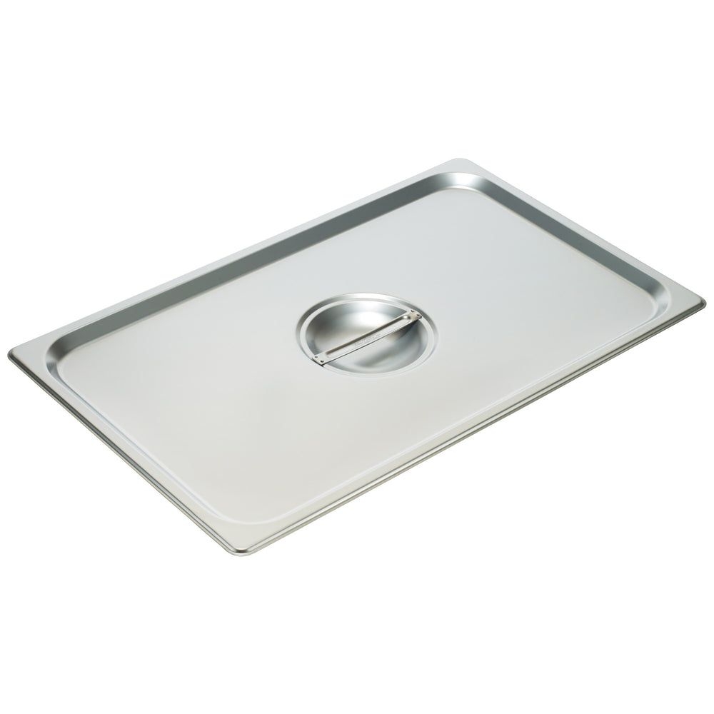 Winco 18/8 Stainless Steel Rectangle Solid Cover For Full-size Steam Table Pan