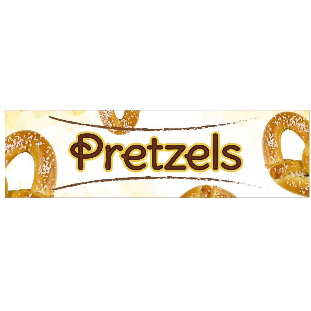 Winco Plastic Pretzel Sign For Edm-2 Display Merchandiser, 16 X 6 X 0.06 Inch