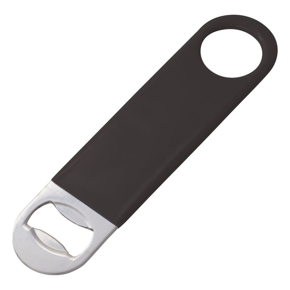 Winco Black Stainless Steel Pvc Coating Flat Bottle Opener