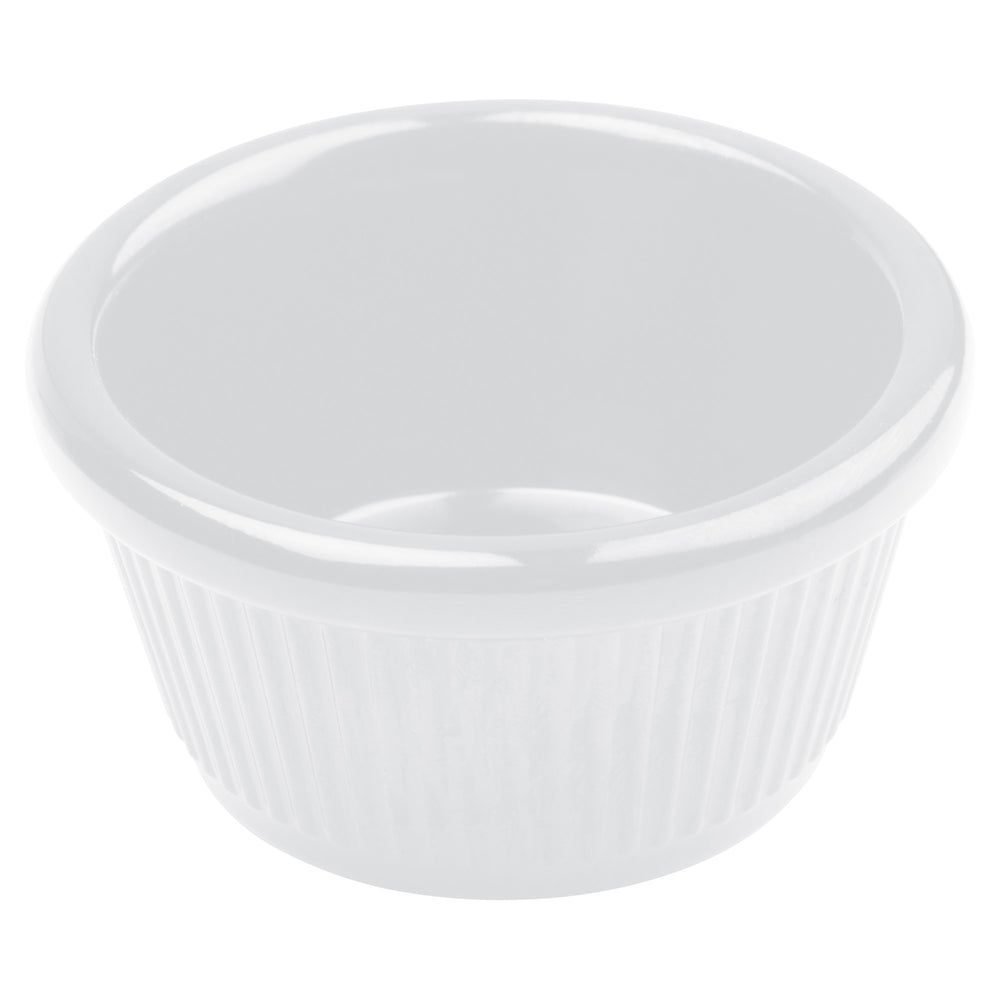 Winco White Melamine Fluted Ramekin, 1 1/2 Ounce Capacity -- 8 Per Case