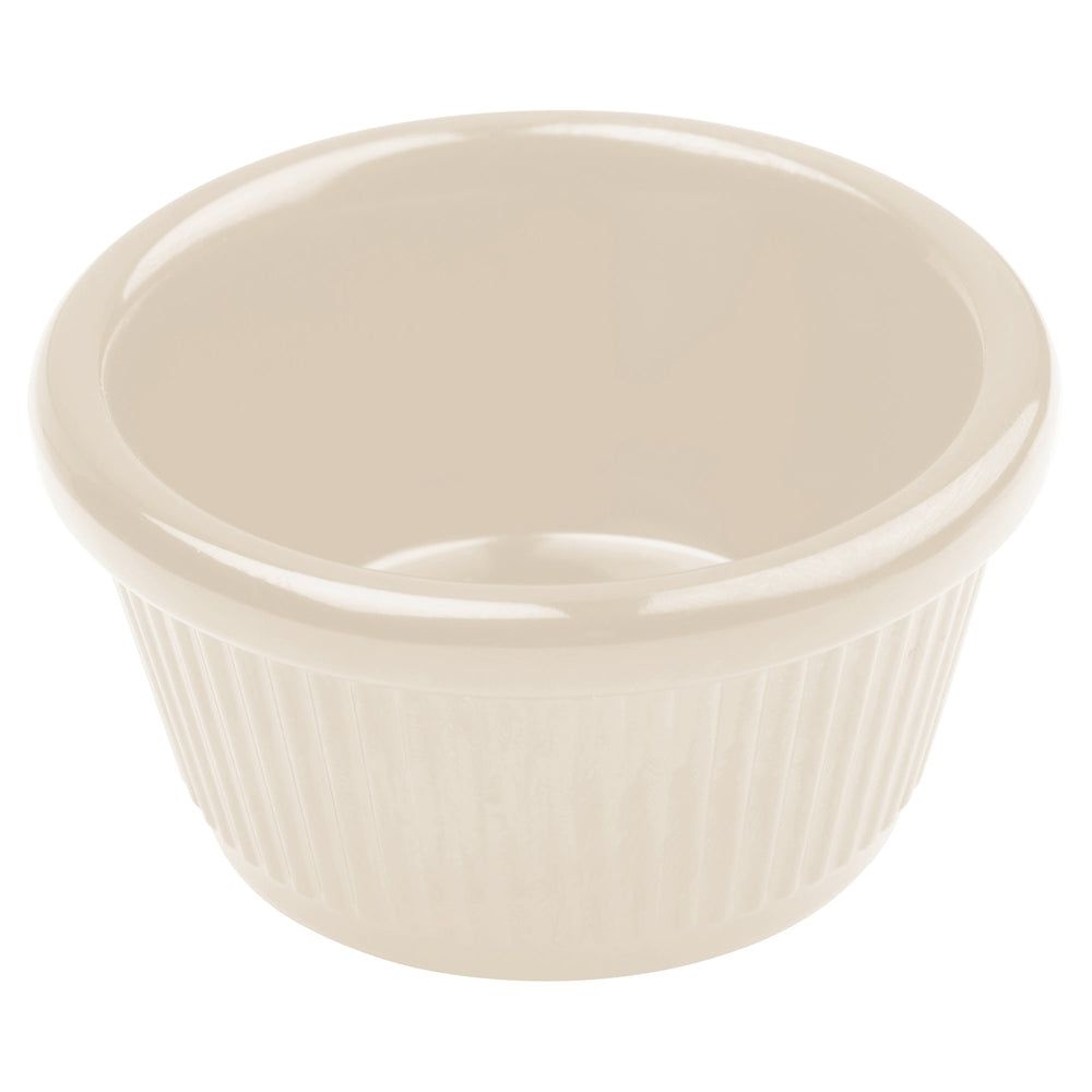 Winco Bone Melamine Fluted Ramekin, 4 Ounce Capacity -- 8 Per Case