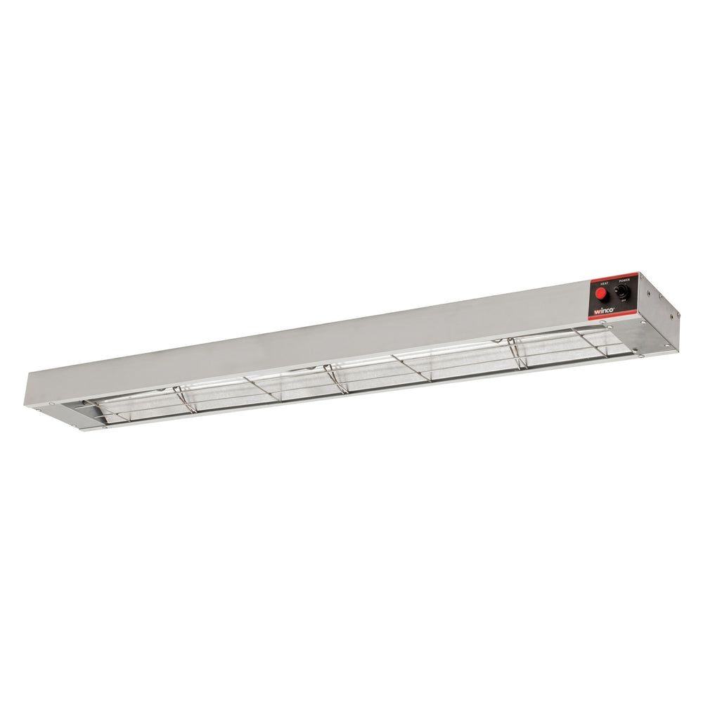 Winco Aluminum 1100w Electric Strip Heater With Undermount Bracket Set, 48 X 6 X 2-9/16 Inch