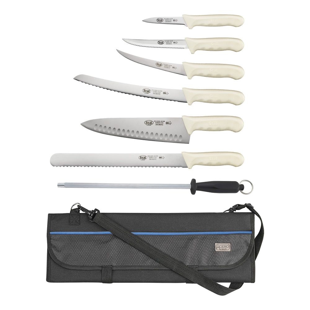 Winco Stal 7-piece Cutlery Set With Knife Bag