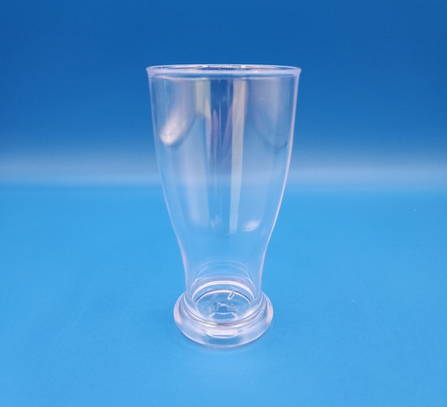 Clear Crystal Styrene Taster with 2 COLOR Custom Logo