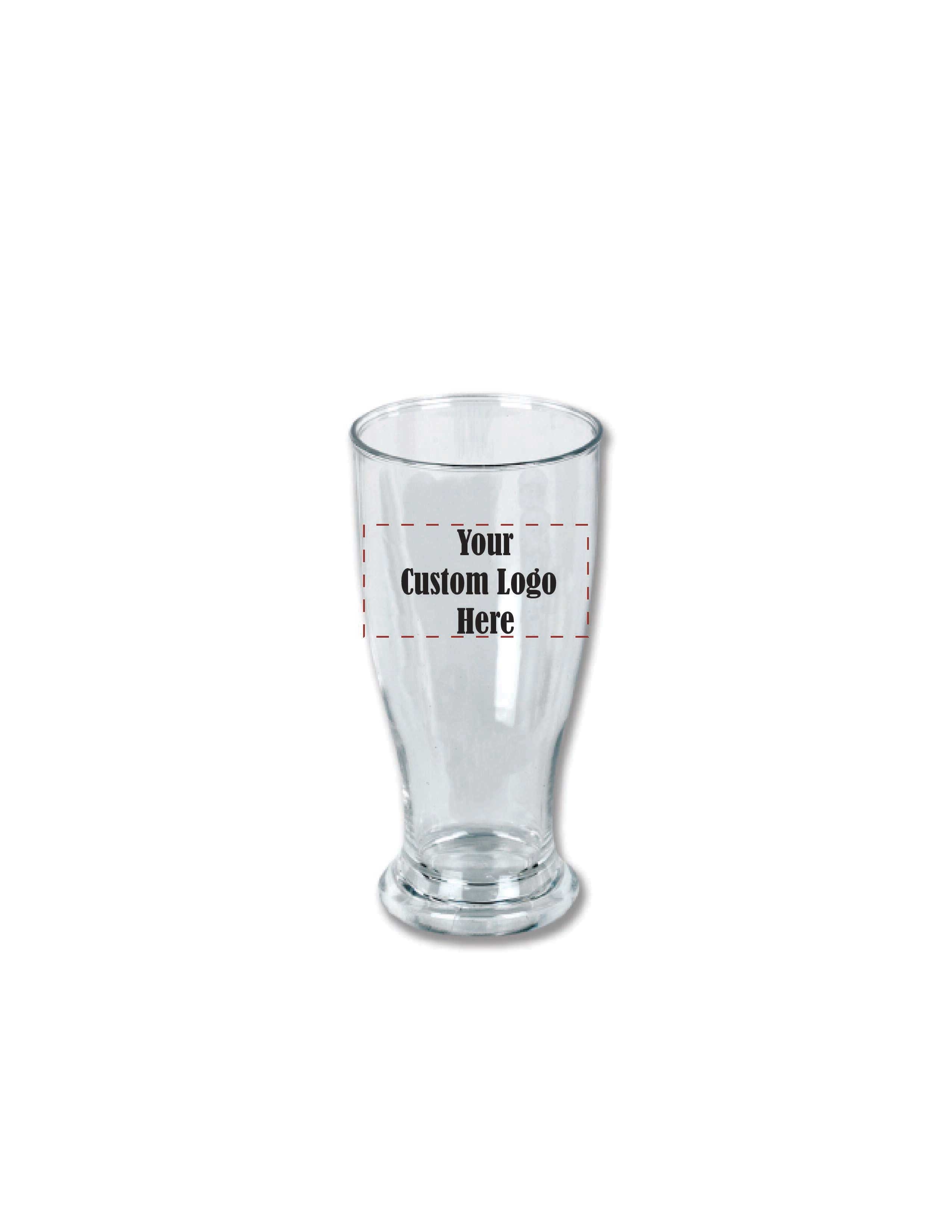 Clear Crystal Styrene Taster with 2 COLOR Custom Logo