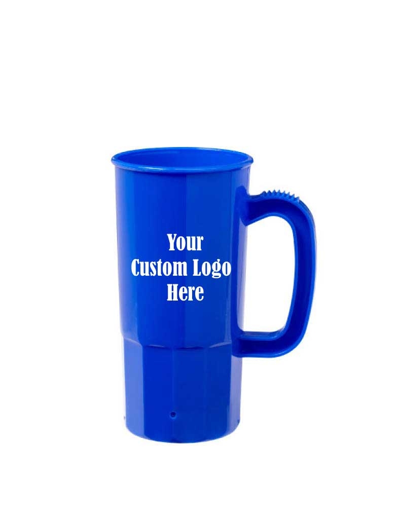 Polypropylene Blue Stein with 2 COLOR Custom Logo