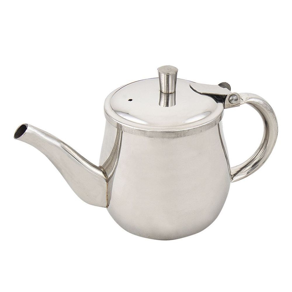 Browne Stainless Steel Gooseneck Teapot, 10 Ounce Capacity