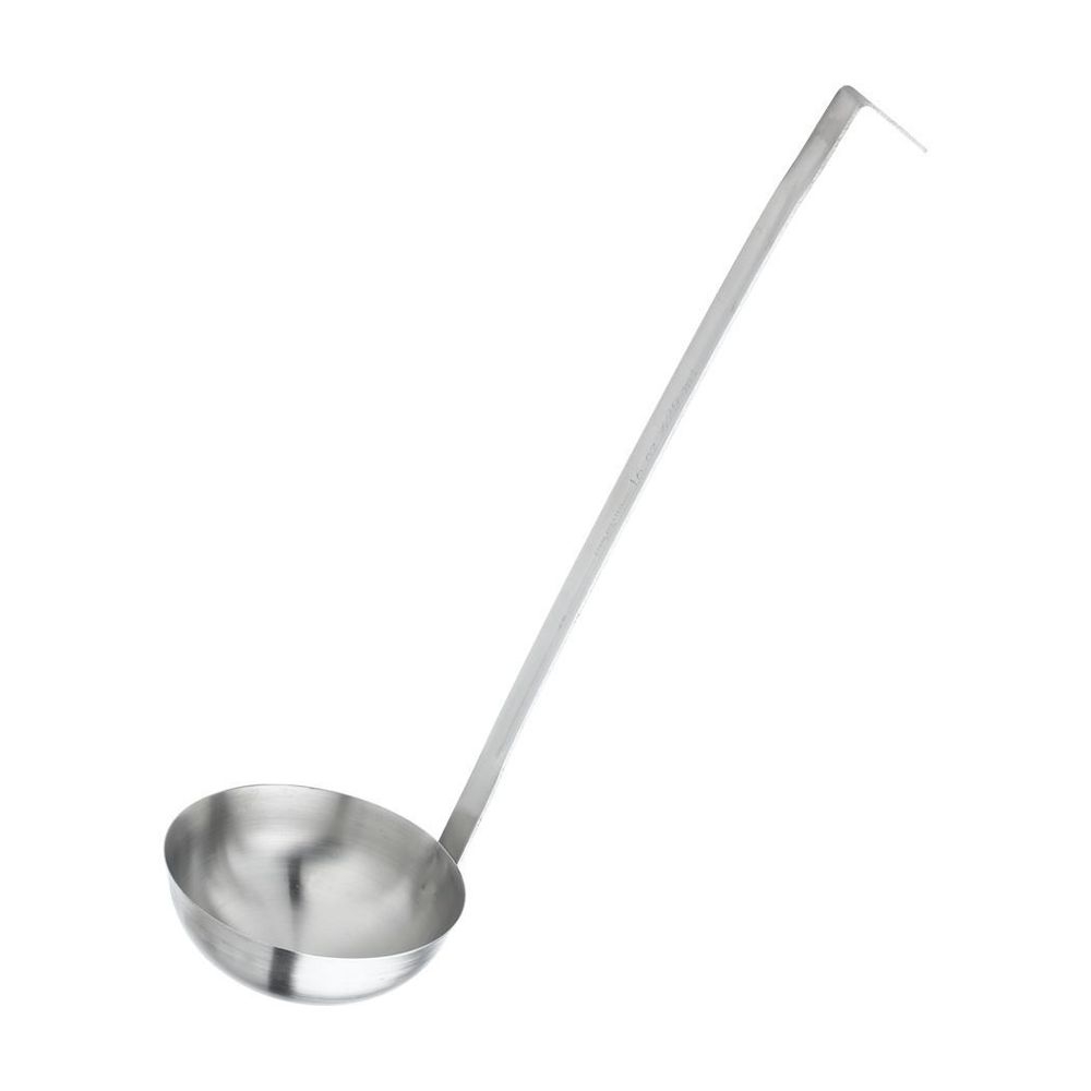 Browne Optima Stainless Steel Mirror Finish One-piece Ladle, 8 Ounce Capacity