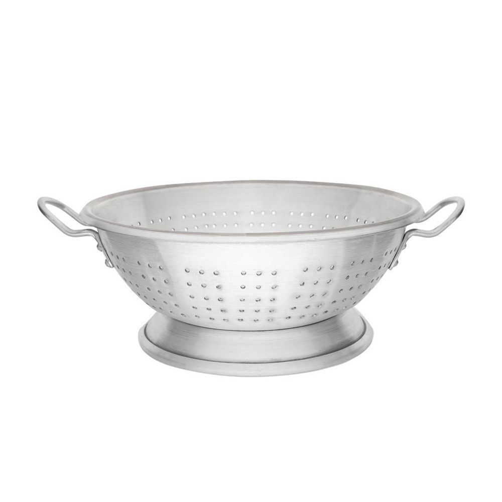 Browne Heavy Duty Aluminum Colander, 10.5 Quart Capacity